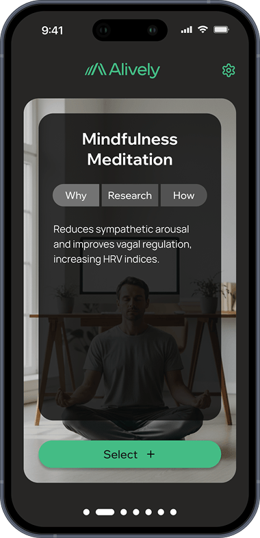 Alively app - Mindful Meditation solution